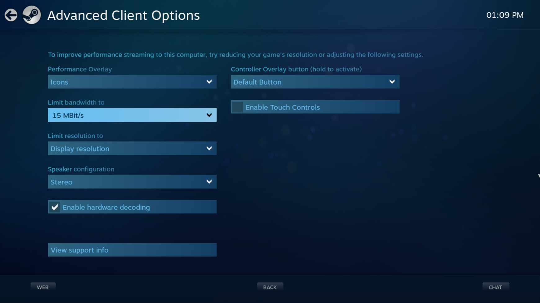 Steam maximum bandwidth