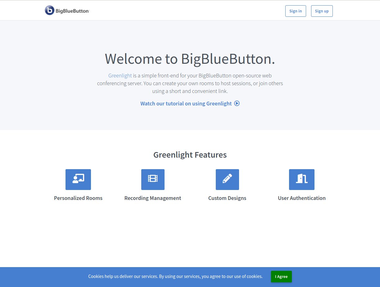 BigBlueButton installed