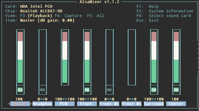 Alsamixer